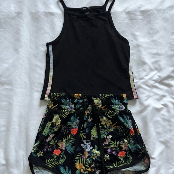 Rue21 Other - Rue21 Black Tank Top and Shorts Set